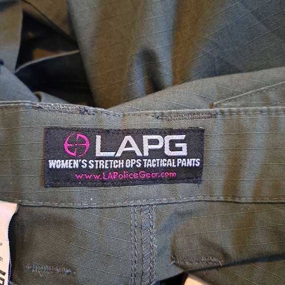 LAPG Women's size 18 stretch ops tactical pants, dark green, EUC - Picture 8 of 10